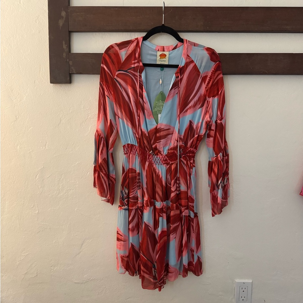 NWT FARM Rio Azalea Mini Dress - Picture 2 of 4